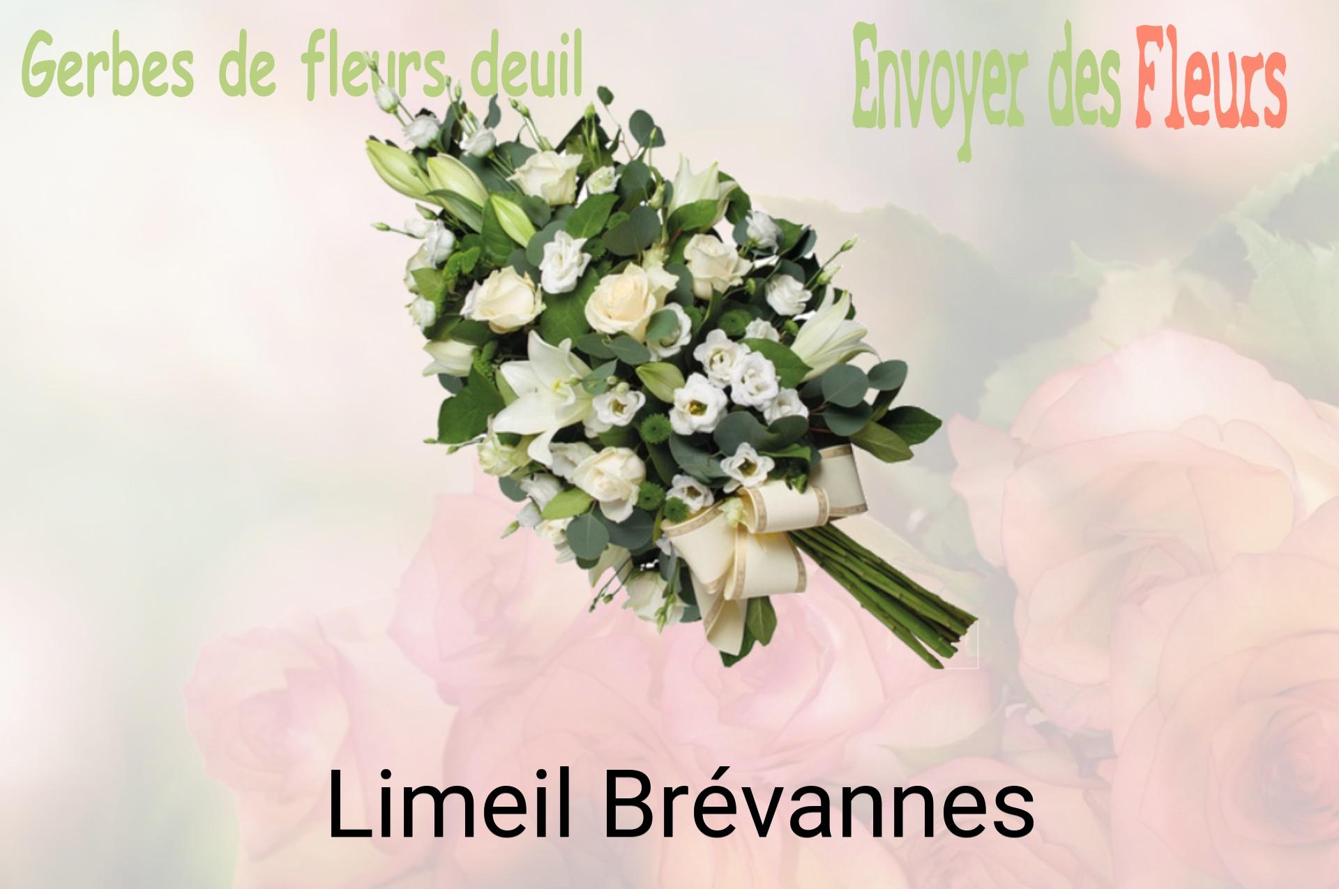 Gerbe de fleurs de deuil livrée à Limeil-Brévannes
